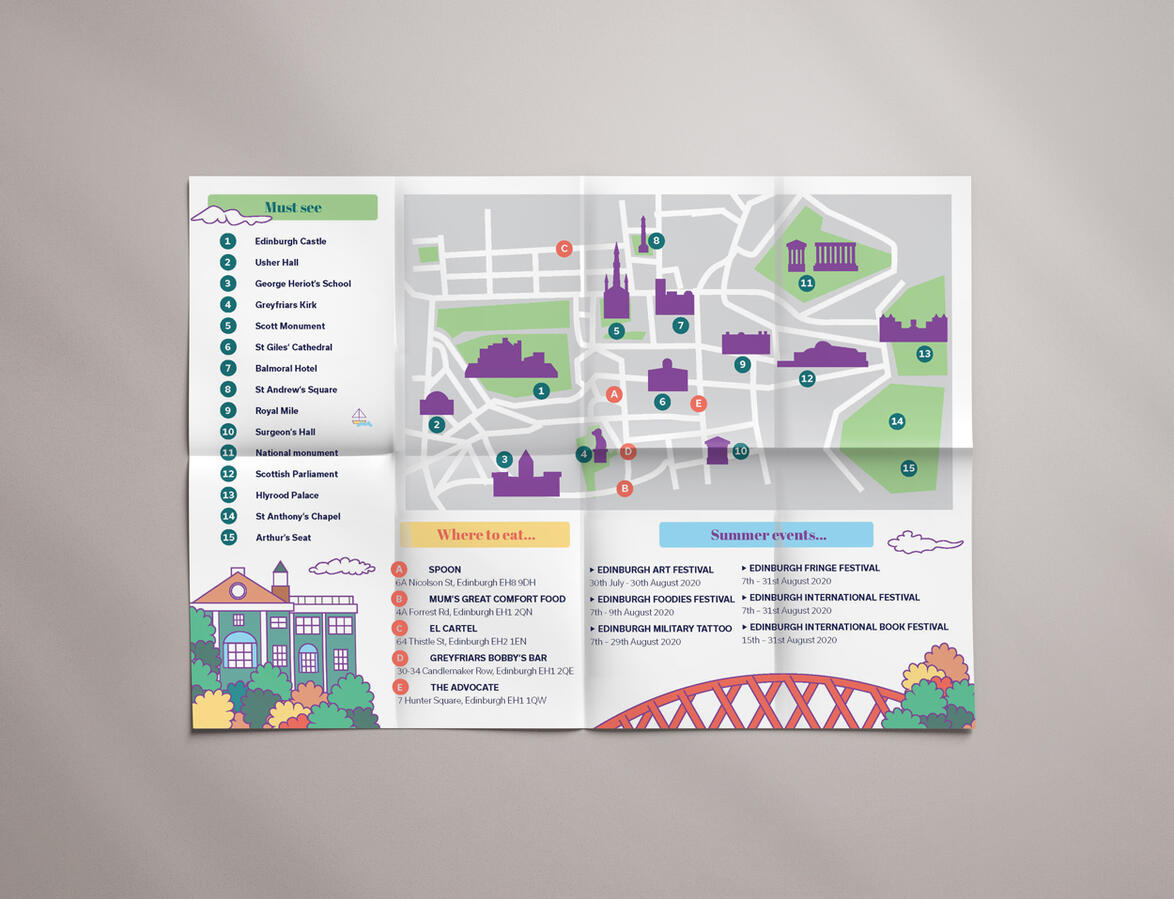 Edinburgh Tourism flyer - 2020