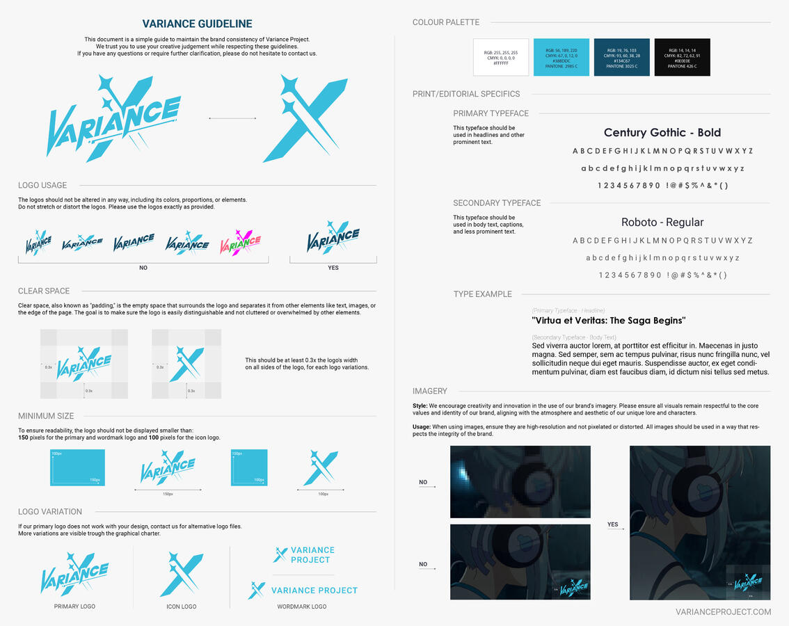 Variance Project logo guidelines