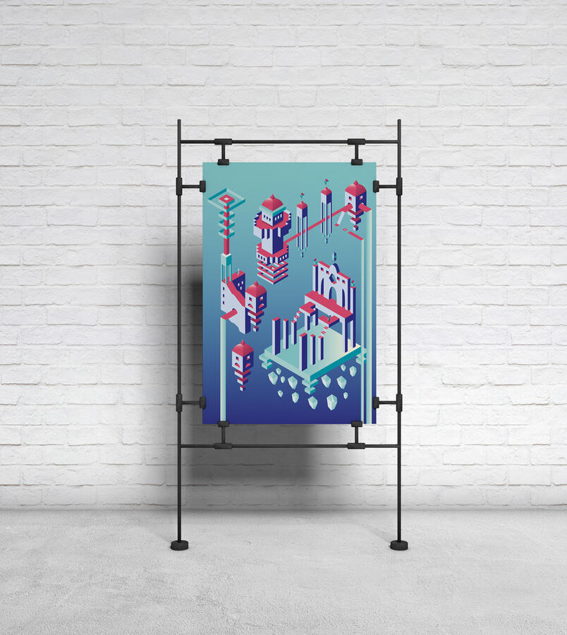 Monument valley inspired poster - 2020