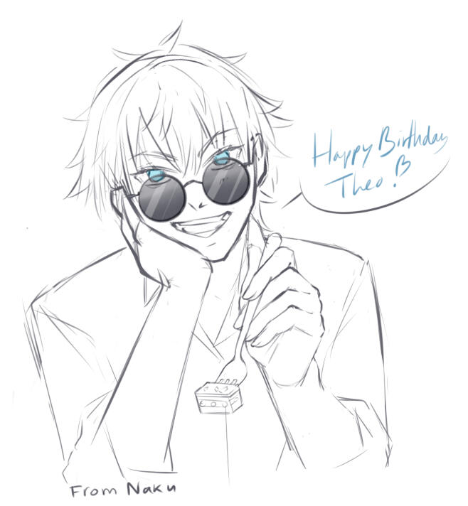 Theo Bday art